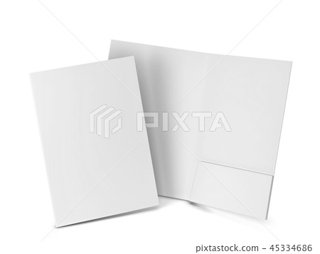 Blank paper folder mockup 45334686