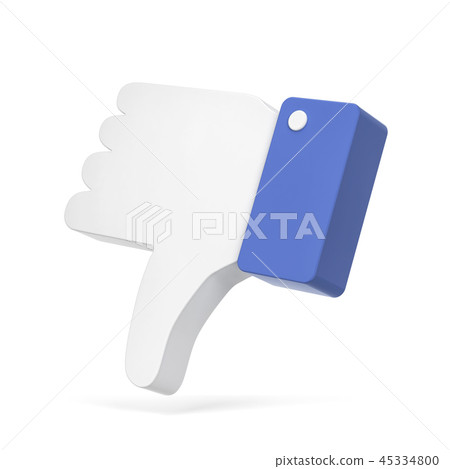 Dislike thumb down social network symbol 45334800