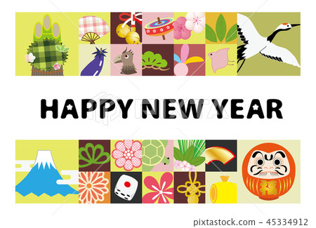 Material for new year frame background 45334912