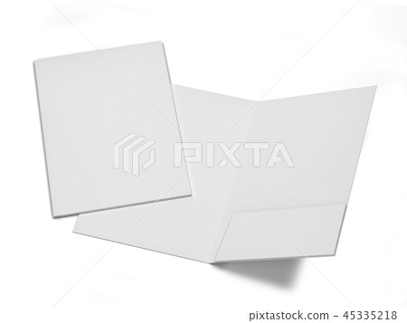 Blank paper folder mockup Blank paper folder mockup 45335218