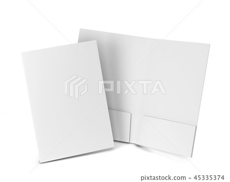 Blank paper folder mockup 45335374
