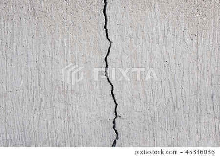 cracked concrete texture, crack in stone wall - cracked concrete texture, crack in stone wall - 45336036