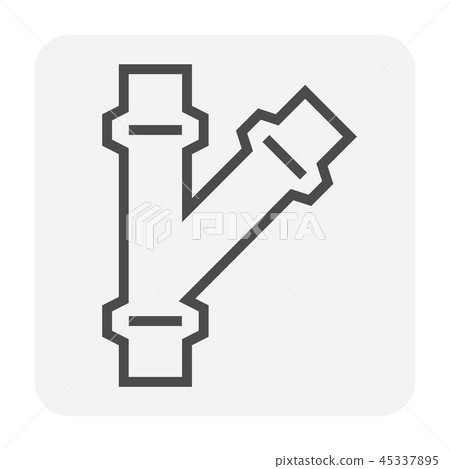 pipe connector icon 45337895