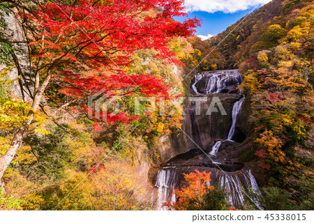 (Ibaraki Prefecture) Fukuda Falls Fall leaves (Ibaraki Prefecture) Fukuda Falls Fall leaves 45338015