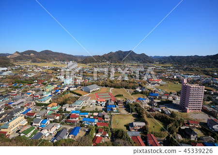 Aerial view near Minami Boso city Iwai beach 45339226