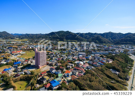 在Minami Boso市Iwai海灘附近的鳥瞰圖 45339229