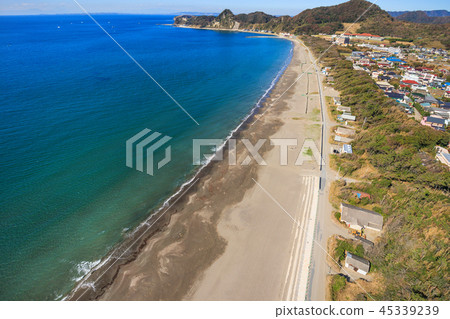 Aerial view near Minami Boso city Iwai beach 45339239
