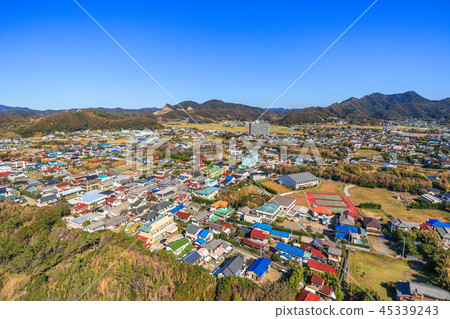 Aerial view near Minami Boso city Iwai beach 45339243