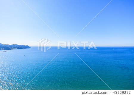 Aerial view near Minami Boso city Iwai beach 45339252