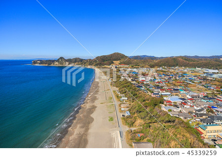 在Minami Boso市Iwai海灘附近的鳥瞰圖 45339259