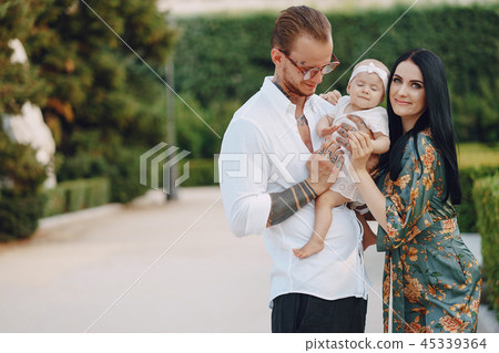 family in a town 45339364