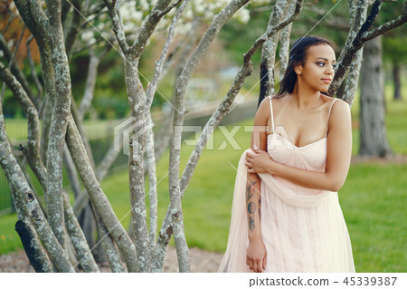 African-American young girl African-American young girl 45339387