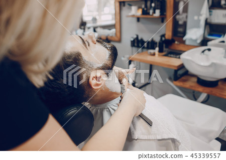 guy in the barbercos 45339557