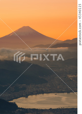 高bocce高原Yatsugatake富士山Su訪湖Unkai 高bocce高原Yatsugatake富士山Su訪湖Unkai 45340115