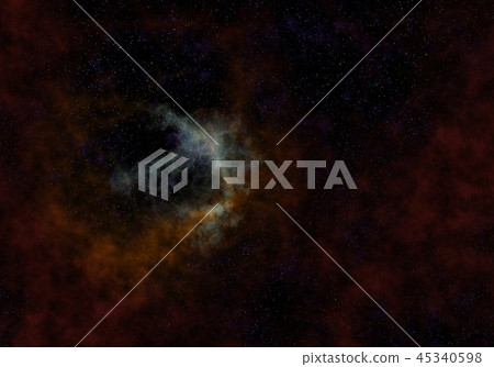 Starry Nebula Colorful Outer Space background illustration Starry Nebula Colorful Outer Space background illustration 45340598
