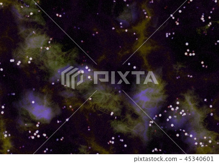 Starry Nebula Colorful Outer Space background illustration 45340601