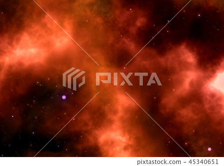 Starry Nebula Colorful Outer Space background illustration Starry Nebula Colorful Outer Space background illustration 45340651