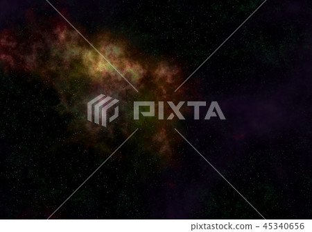 Starry Nebula Colorful Outer Space background illustration Starry Nebula Colorful Outer Space background illustration 45340656