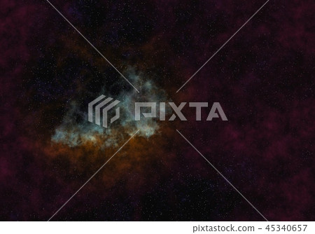 Starry Nebula Colorful Outer Space background illustration Starry Nebula Colorful Outer Space background illustration 45340657