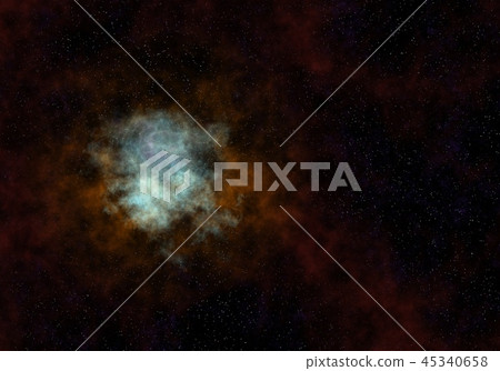 Starry Nebula Colorful Outer Space background illustration Starry Nebula Colorful Outer Space background illustration 45340658