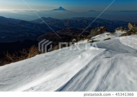 View of Skabla and Mt. Fuji at the top of Mt. View of Skabla and Mt. Fuji at the top of Mt. 45341366