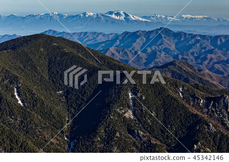 Mt Ogawa and Mt Asama seen from the top of Mt. Mt Ogawa and Mt Asama seen from the top of Mt. 45342146