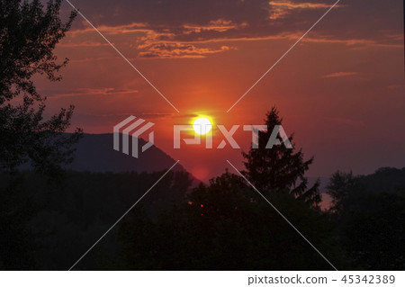 The Volga sunset 45342389