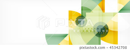 Triangles and circle geometric background Triangles and circle geometric background 45342708