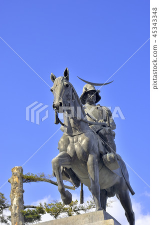 Date Masamune horse riding statue 45343348