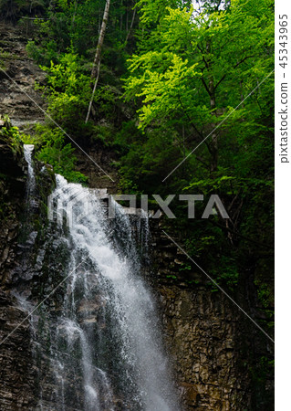 waterfall Zhenetskyi Huk Ukrainian Carpathians 45343965