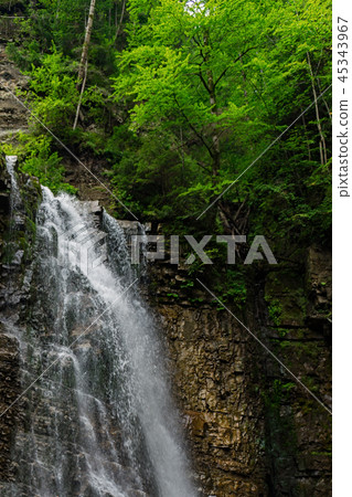 waterfall Zhenetskyi Huk Ukrainian Carpathians 45343967