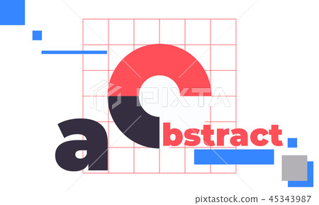 Minimal geometric web banner design vector template Minimal geometric web banner design vector template 45343987