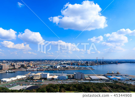 View of Tokyo Bay from the Port Tower (Chiba Prefecture-Gulf Scenery) 10 45344908