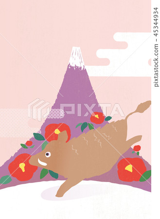 富士山和石獅_ 2019 富士山和石獅_ 2019 45344934