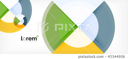 Circle abstract background, geometric modern design template Circle abstract background, geometric modern design template 45344936