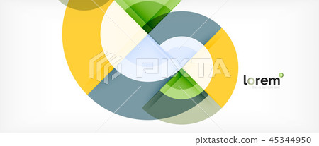 Circle abstract background, geometric modern design template 45344950