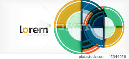 Circle abstract background, geometric modern design template Circle abstract background, geometric modern design template 45344956