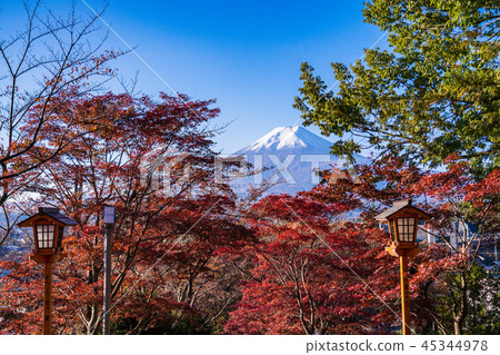 從Niu Kurayama Asama Shrine（山梨縣）看到的富士山 45344978