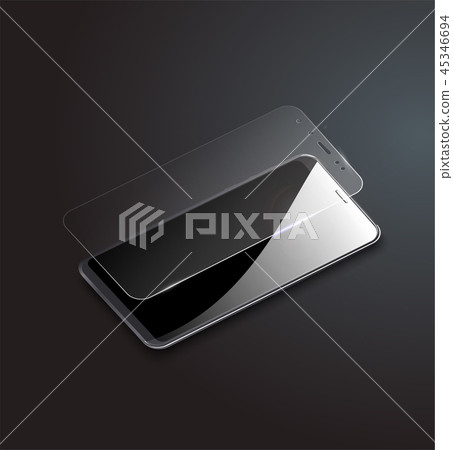 Screen Protector Glass. Vector illustration of   45346694