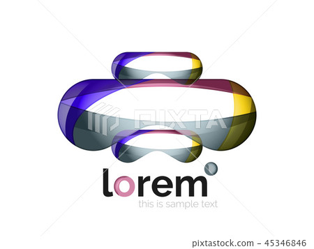 Abstract geometric business icon 45346846