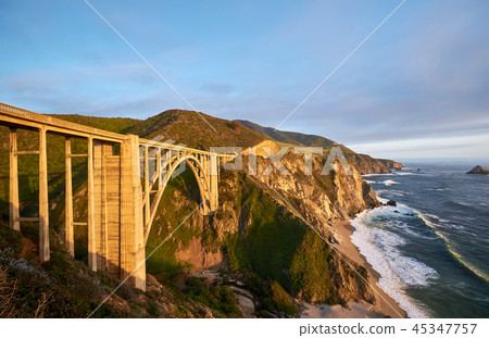 Bixby Creek Bridge on Highway 1, California 45347757