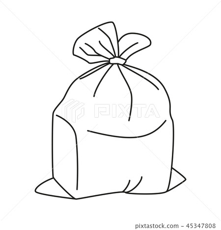 Trash bin bags composition Royalty Free Vector Image