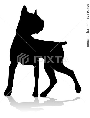 Dog Silhouette Pet Animal 45349855