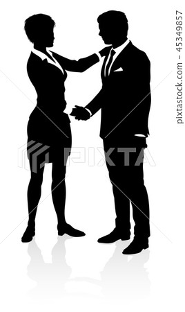 Business People Silhouette Business People Silhouette 45349857