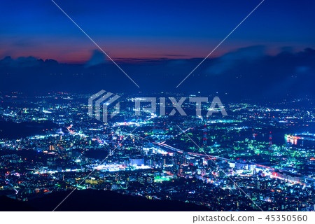 Three new night views of New Japan seen from the Seakurayama Observatory [Kitakyushu, Fukuoka Prefecture] 45350560