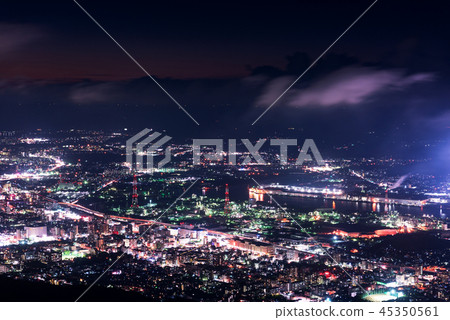 Three new night views of New Japan seen from the Seakurayama Observatory [Kitakyushu, Fukuoka Prefecture] 45350561