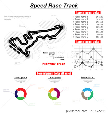 Speed track background Speed track background 45352293