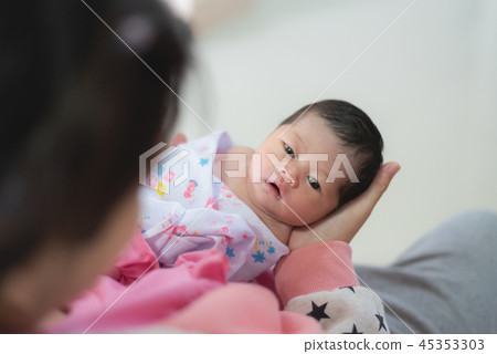 portrait of cute baby portrait of cute baby 45353303