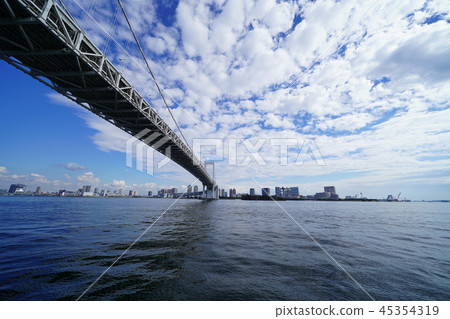 Urban scenery Tokyo Rainbow Bridge 45354319