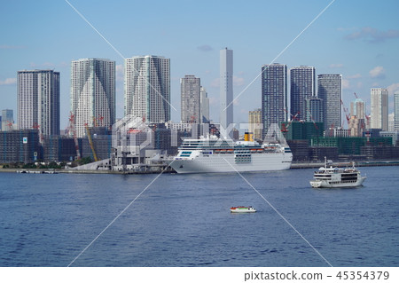 都市風景東京灣Harumi碼頭 都市風景東京灣Harumi碼頭 45354379